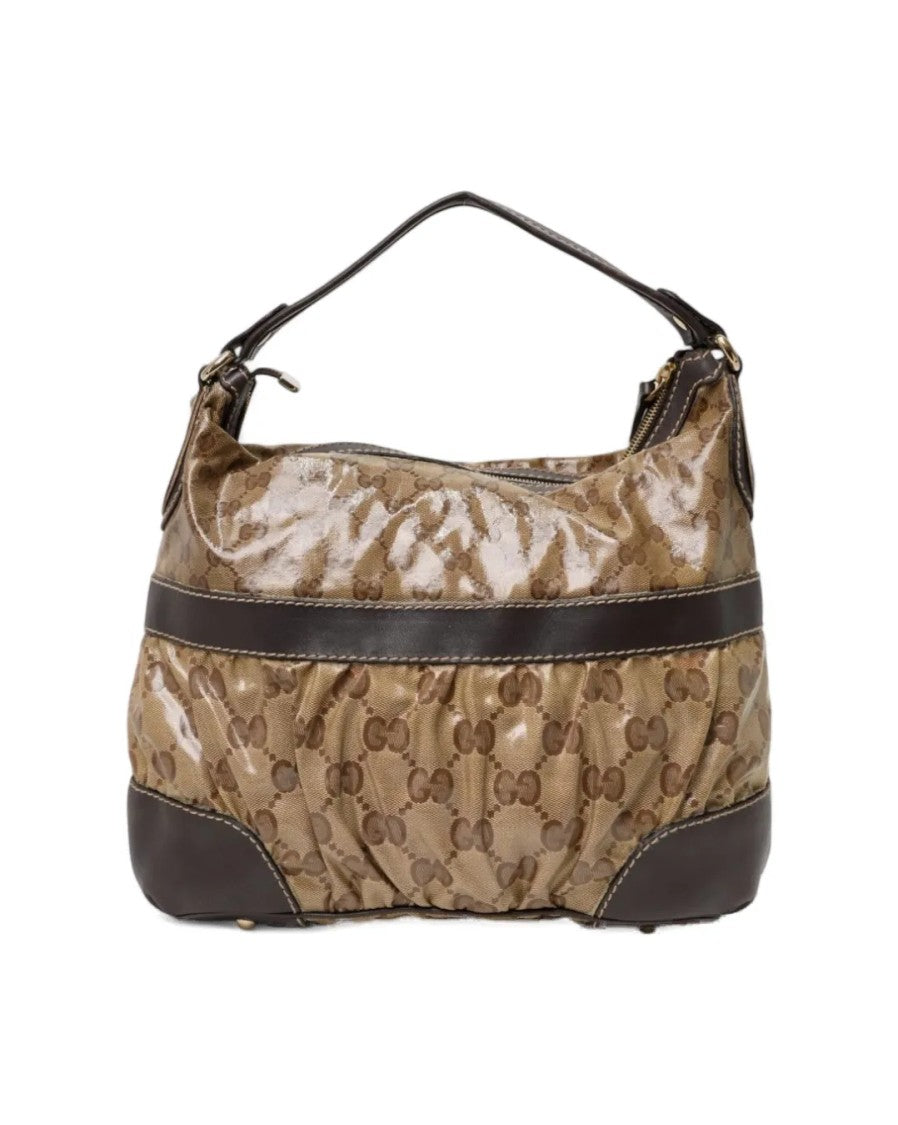 Gucci Under-Shoulder Medium Gg Crystal Brown