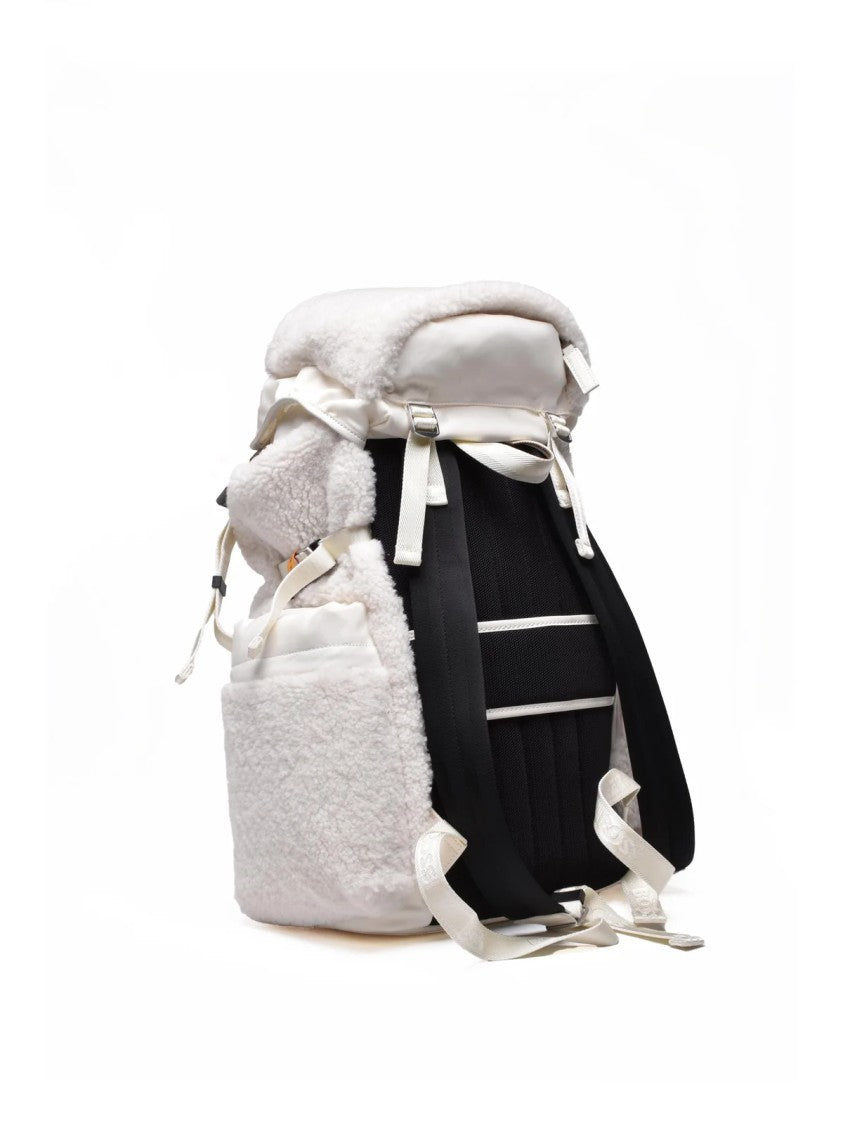 Boss X Steiff White Polyester Plush Backpack