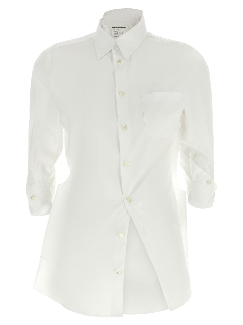 Junya Watanabe Twisted Asymmetrical Cotton Poplin Shirt