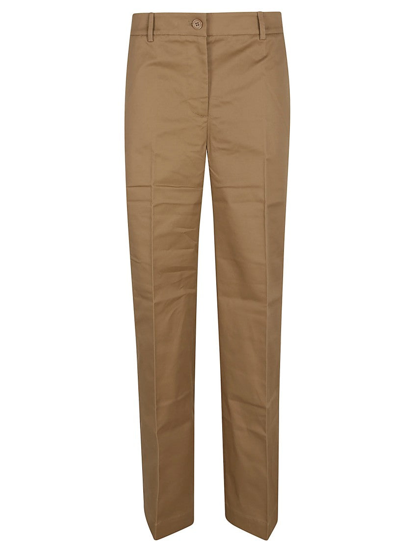 Parosh Camel Trousers With Tailored Silhouette