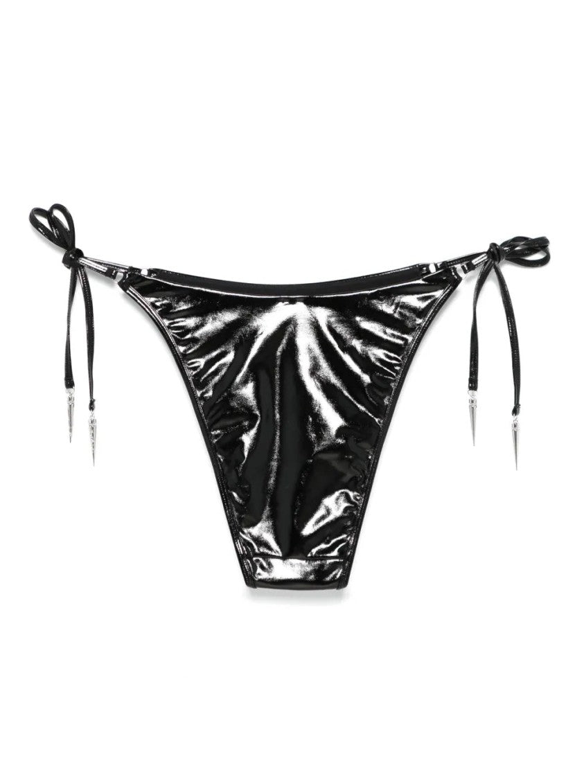 Agent Provocateur Black Mika Glossy Bikini Bottom