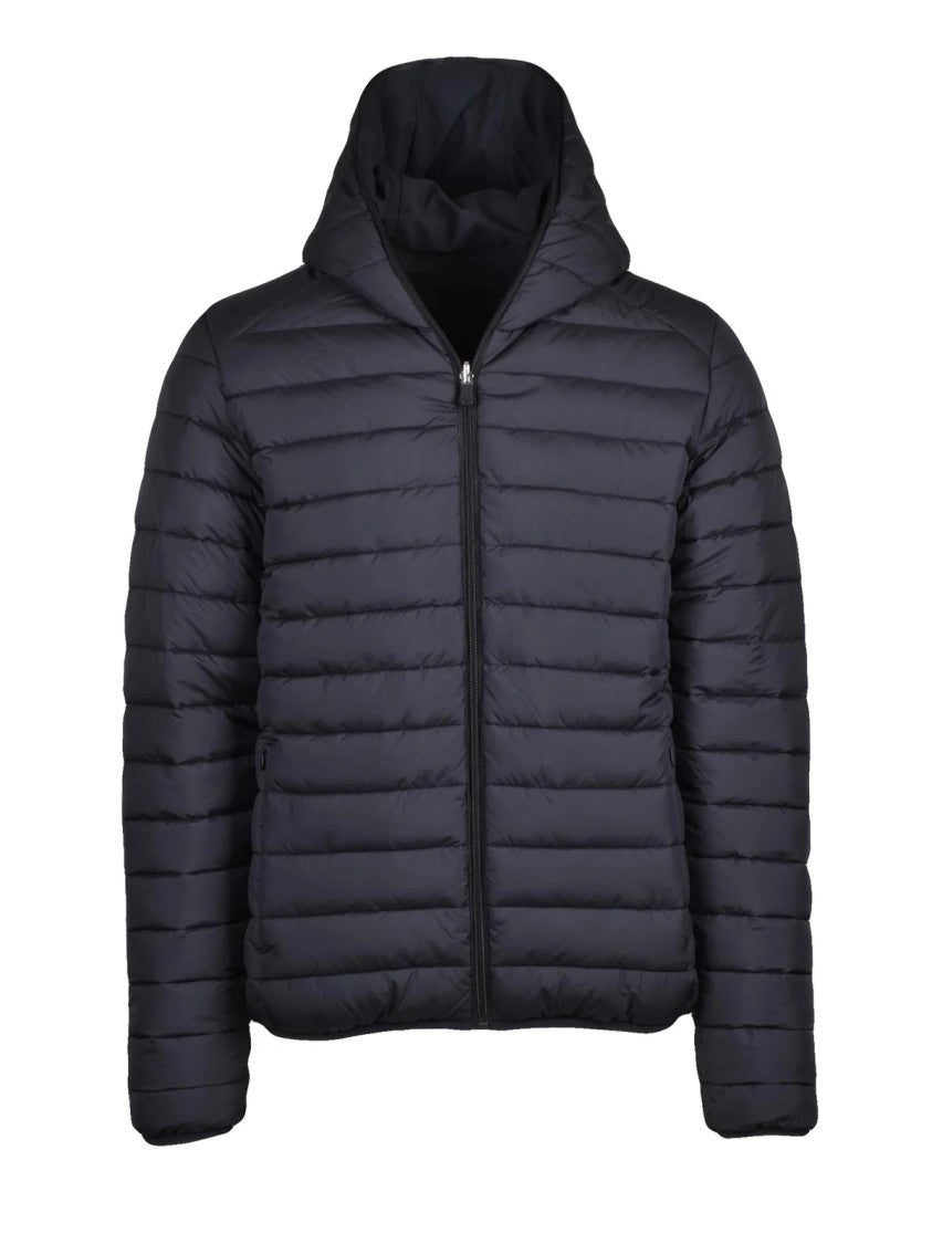 Save The Duck Black Recycled Polyester Down Coat