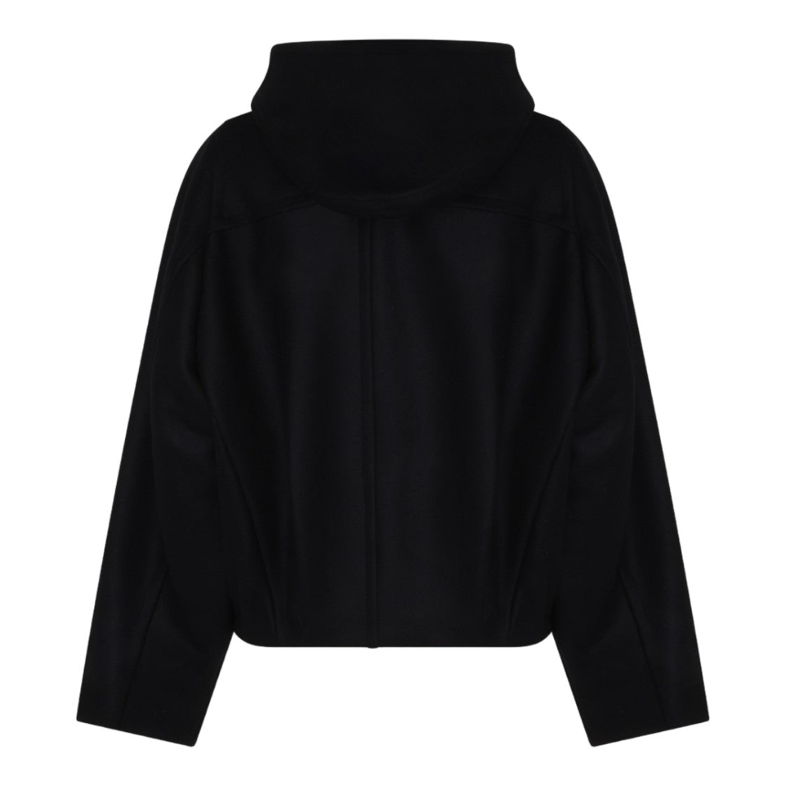 Isabel Marant Étoile Boxy Black Jacket With Toggle Fastenings And Leather Accents