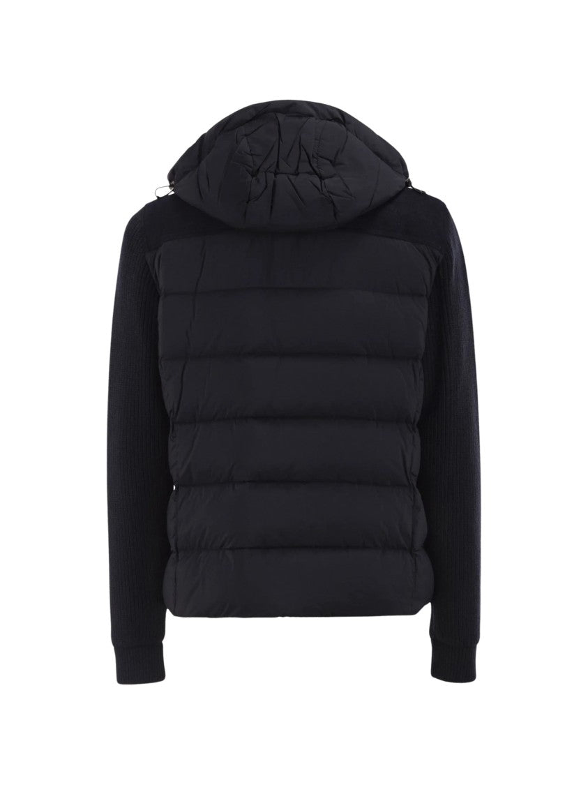 Moorer Allori Lsm Padded Knitted-Sleeve Jacket