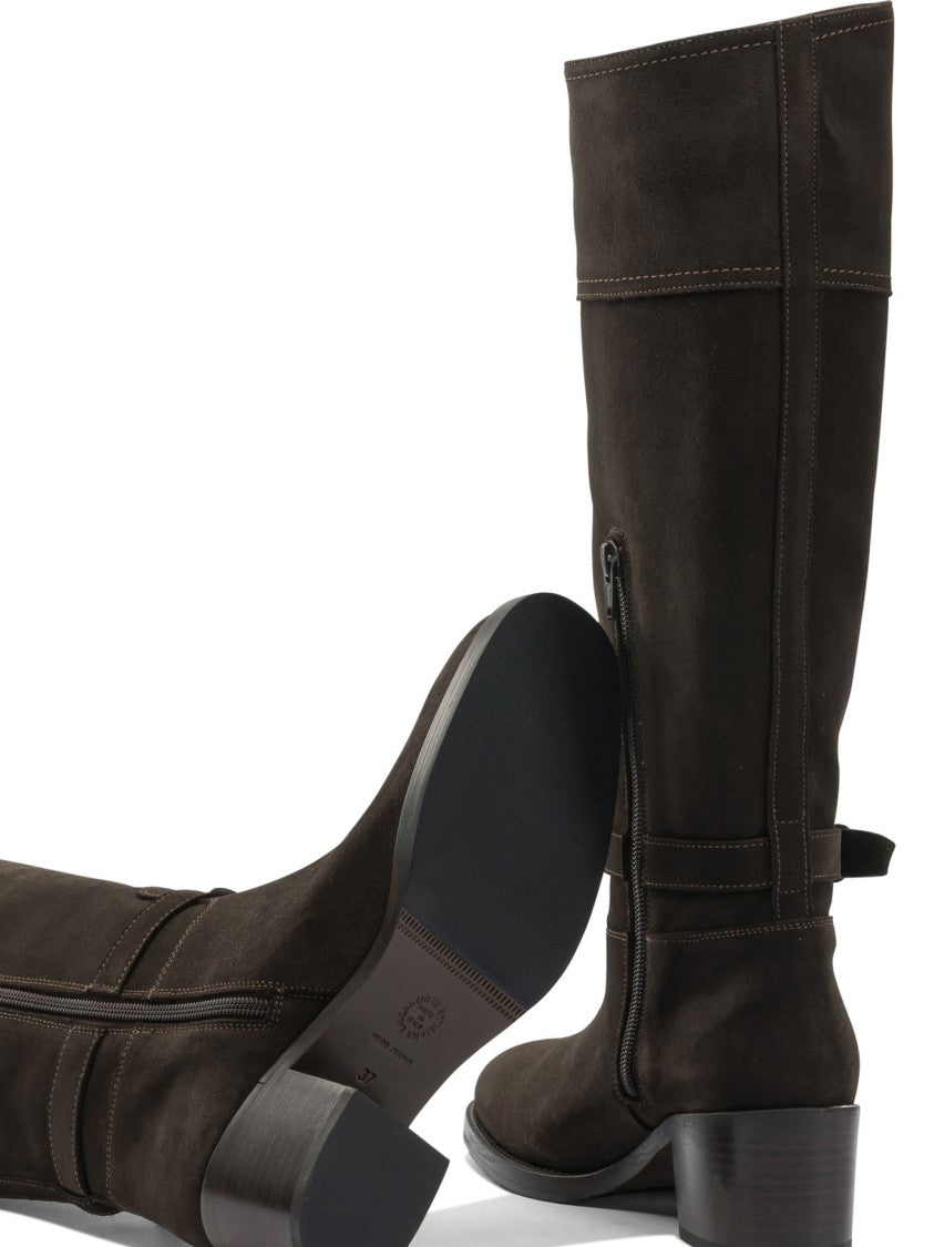 Maretto Knee-High Leather Ankle Boots