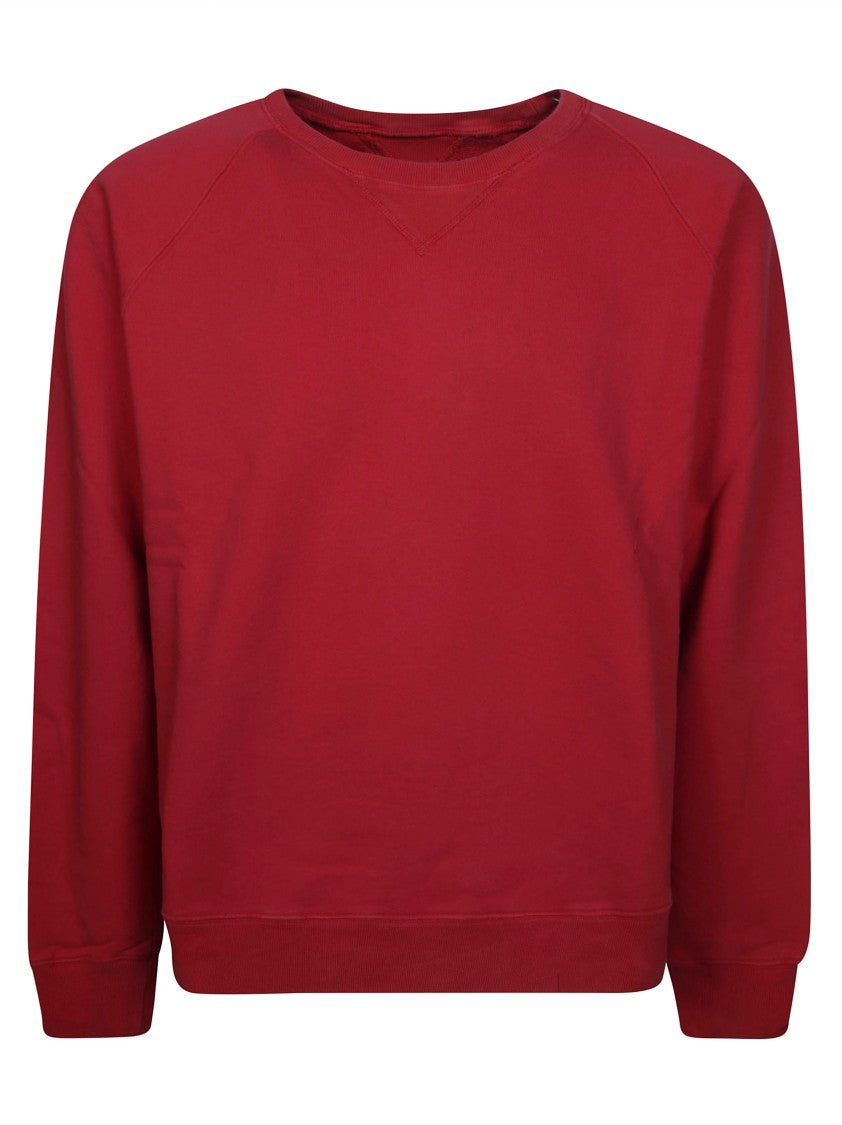 Fortela Harvard Brushed Cotton Jersey Raglan Sleeves Sweatshirt
