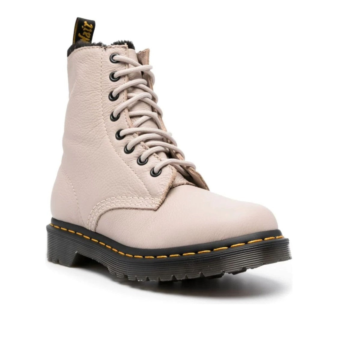 Dr. Martens Beige 1460 Serena Virginia Smooth Leather Ankle Boots