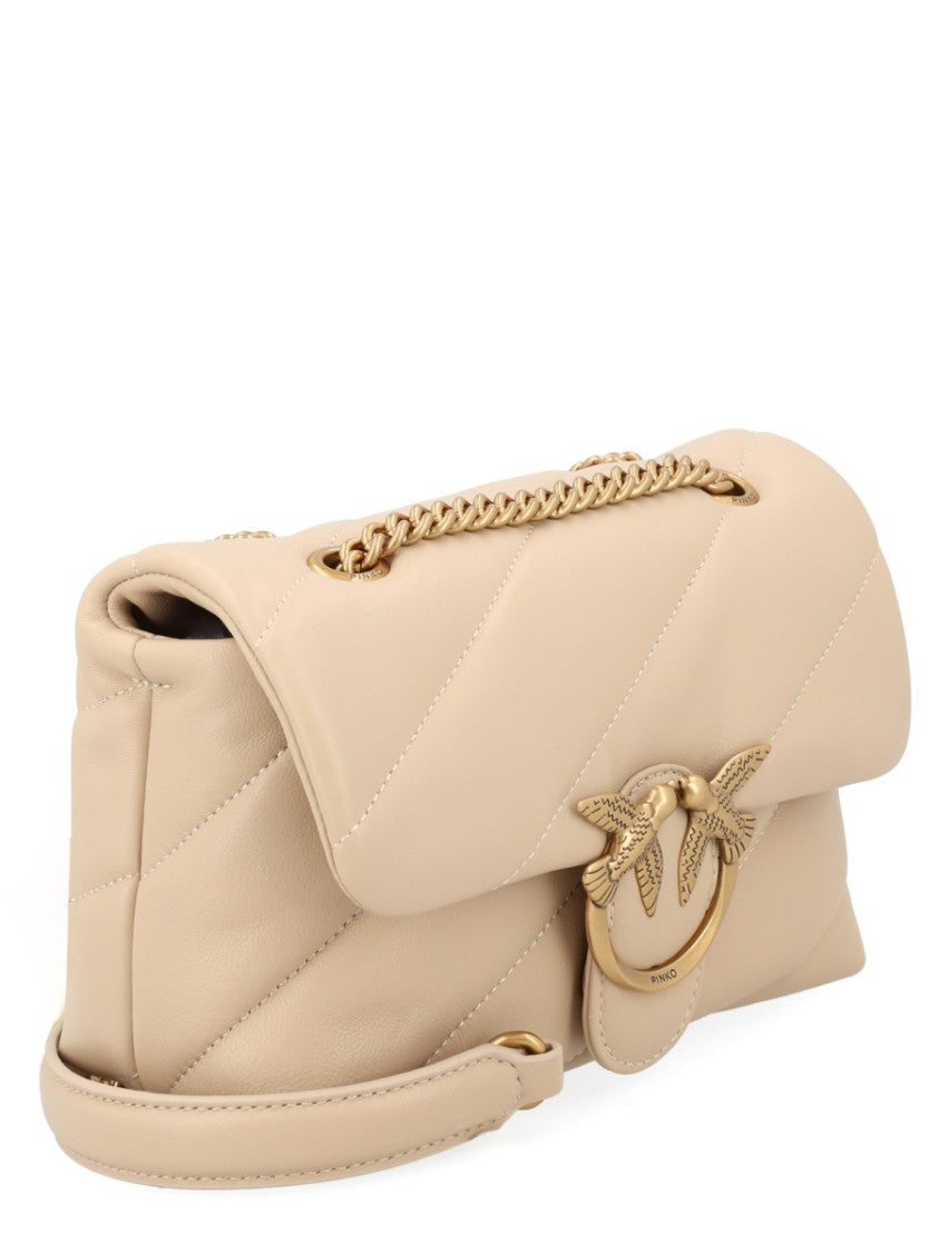 Pinko Neutrals Love Puff Quilted Bag