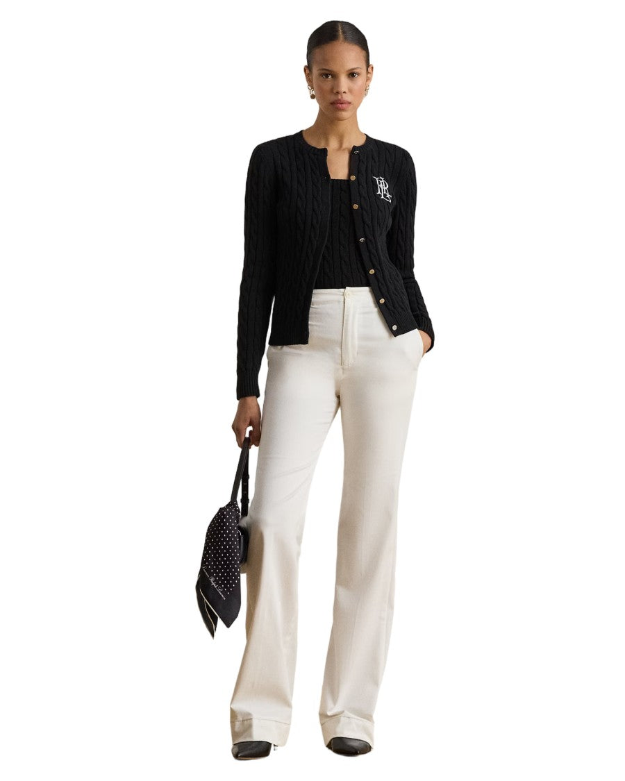 Lauren Ralph Lauren Ribbed Cashmere Blend Cardigan