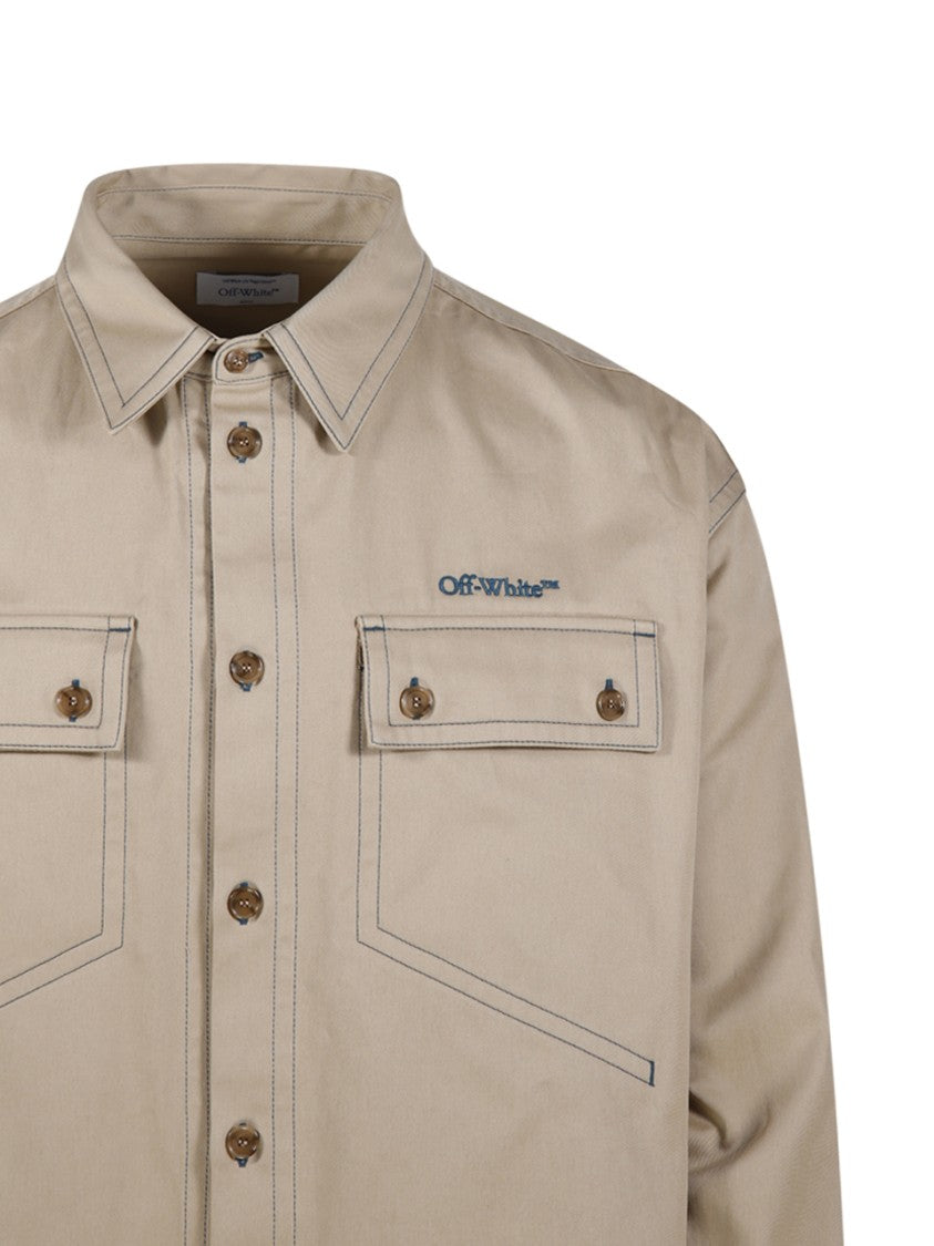 Off-White Stitch Cotgab Milit Overshirt