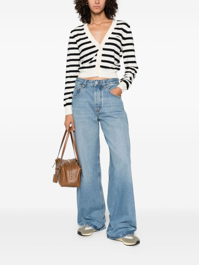 A.P.C. Striped Button Cardigan