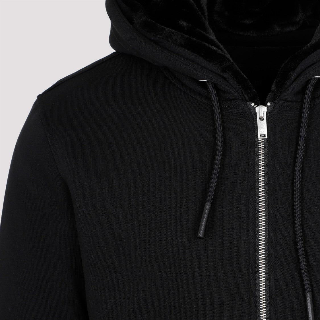 Moose Knuckles Black Classic Bunny 3 Hoodie