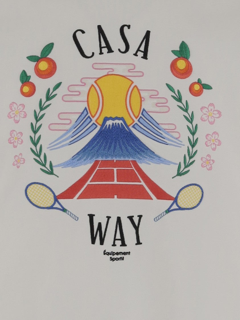 Casablanca Cotton Sweatshirt With Logo