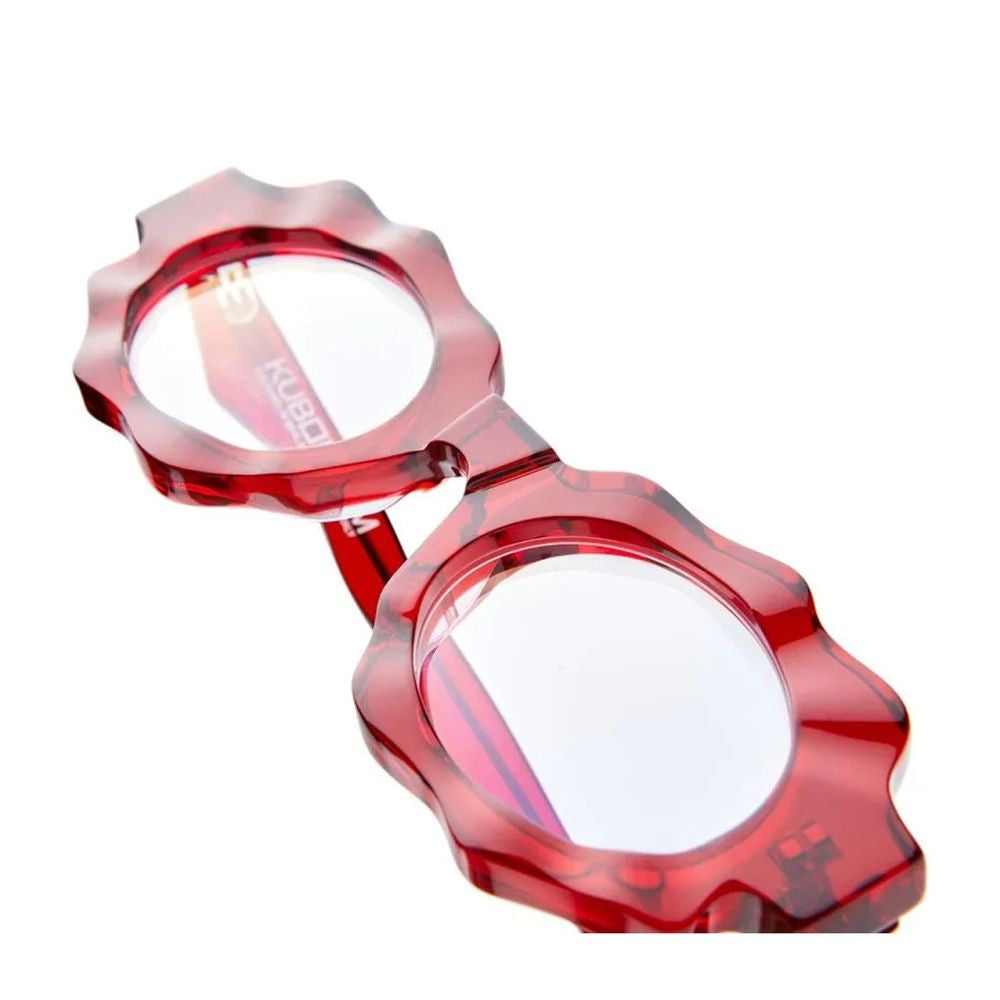 Kuboraum Mask G7 Ruby Transparent Ruby Red Acetate Mask Sunglasses