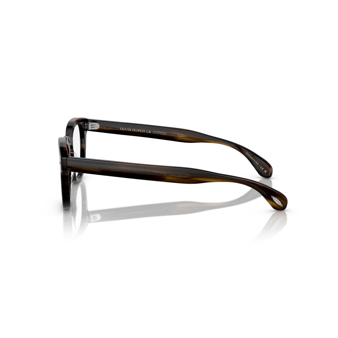 Oliver Peoples Tortoiseshell Round Eyeglasses With Keyhole Bridge