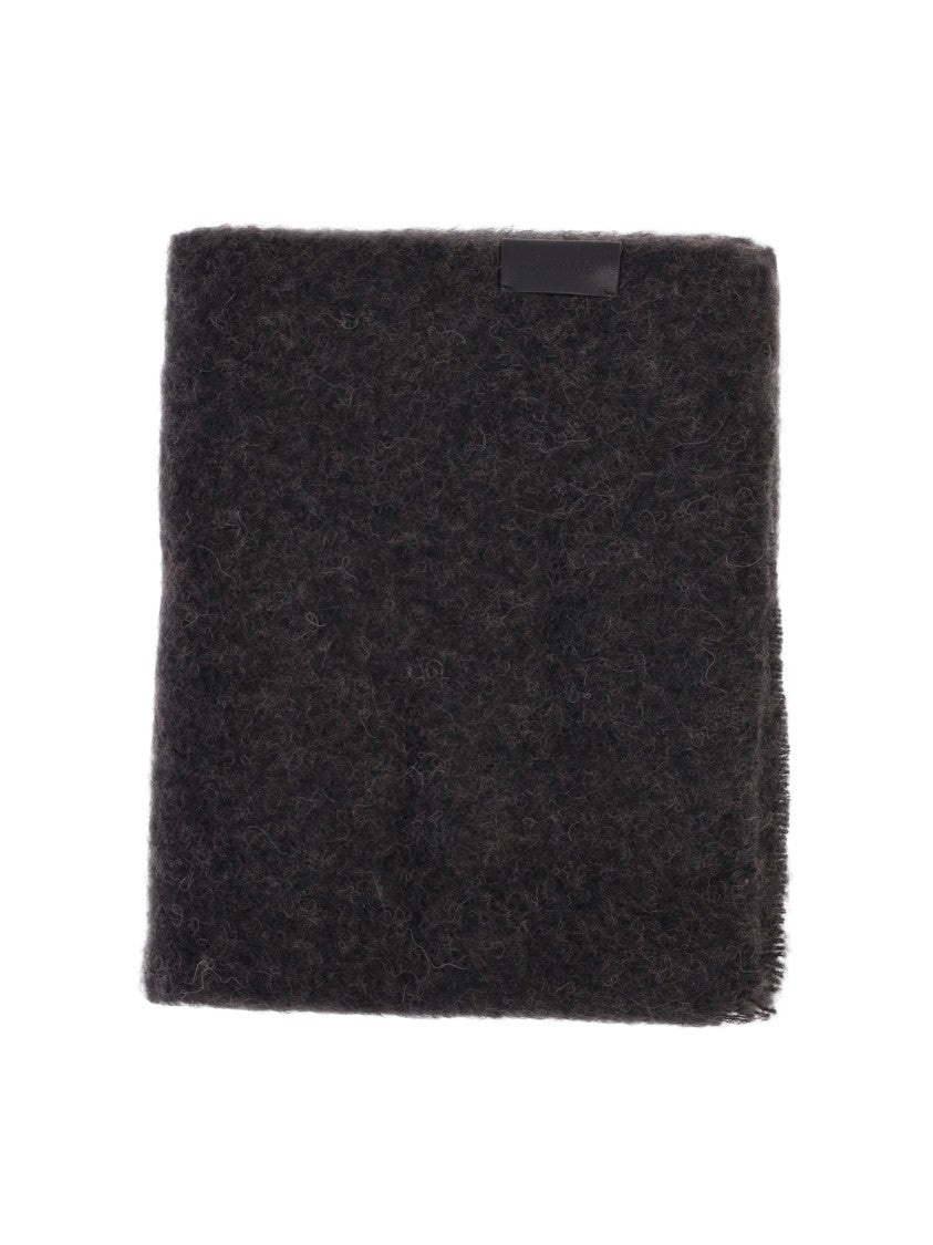 Lemaire Brown Textured Alpaca-Blend Scarf
