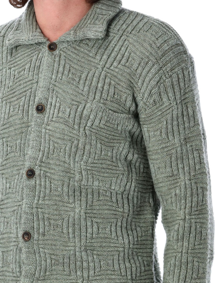 Magliano Monghidoro Cardigan With Timeless Check Pattern
