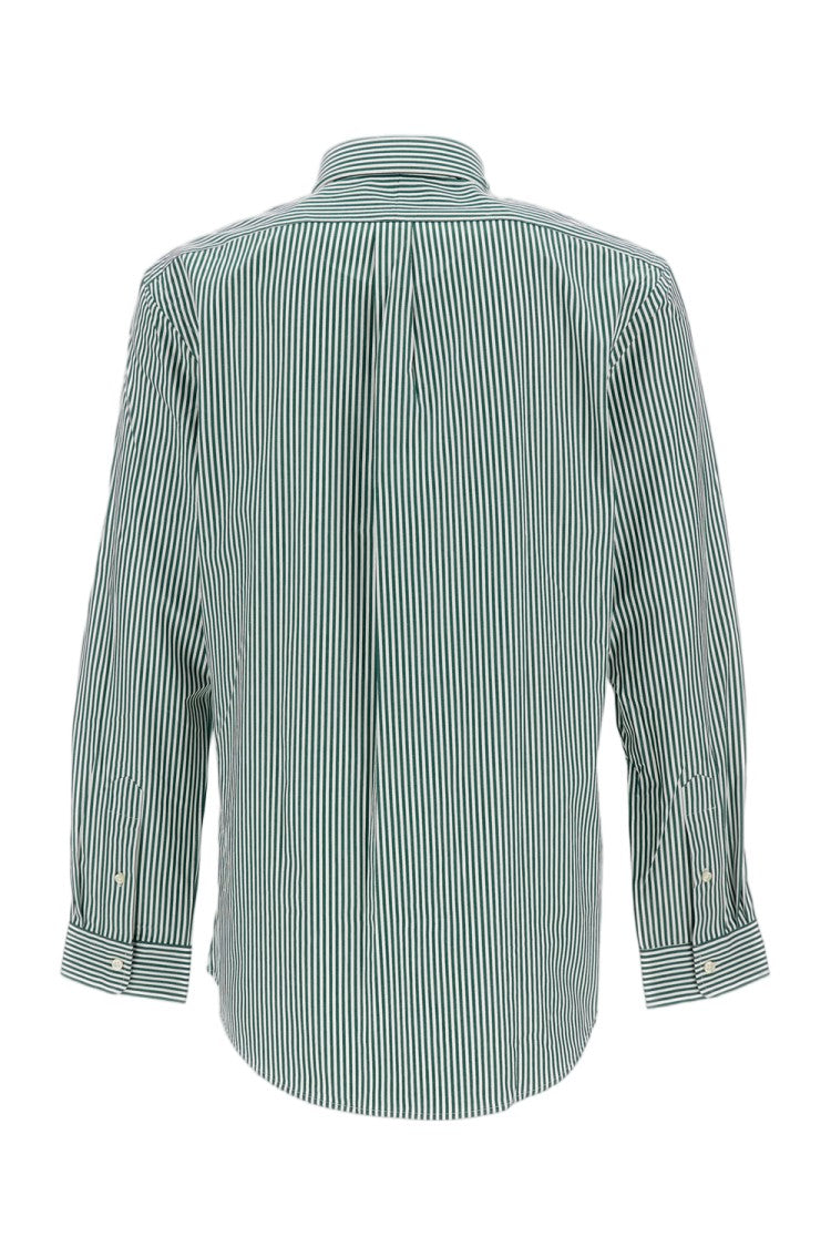 Polo Ralph Lauren White Striped Stretch Cotton Slim Fit Shirt