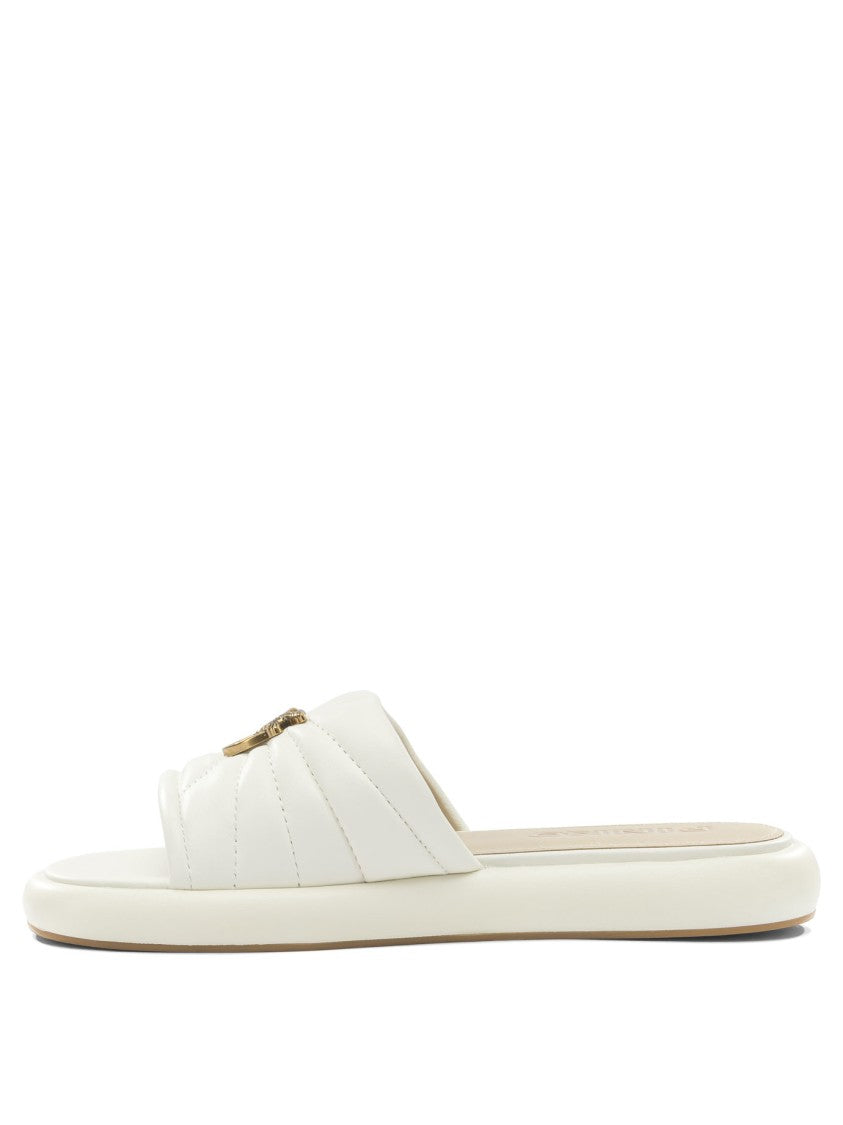 Pinko Quilted Leather Sandals