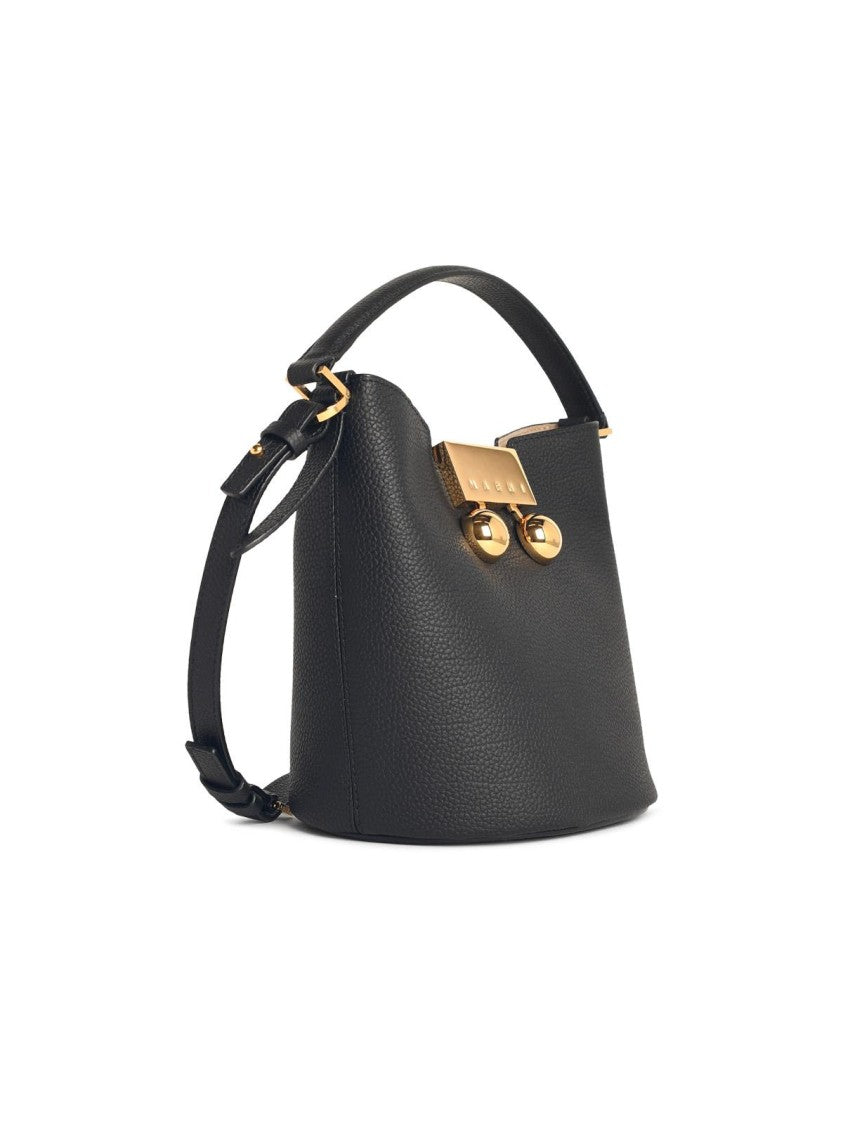 Marni 'Trunkaroo' Black Leather Bag
