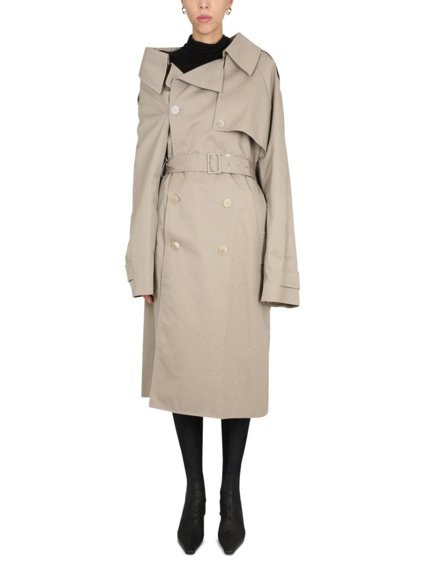 Balenciaga "Off The Shoulder" Trench
