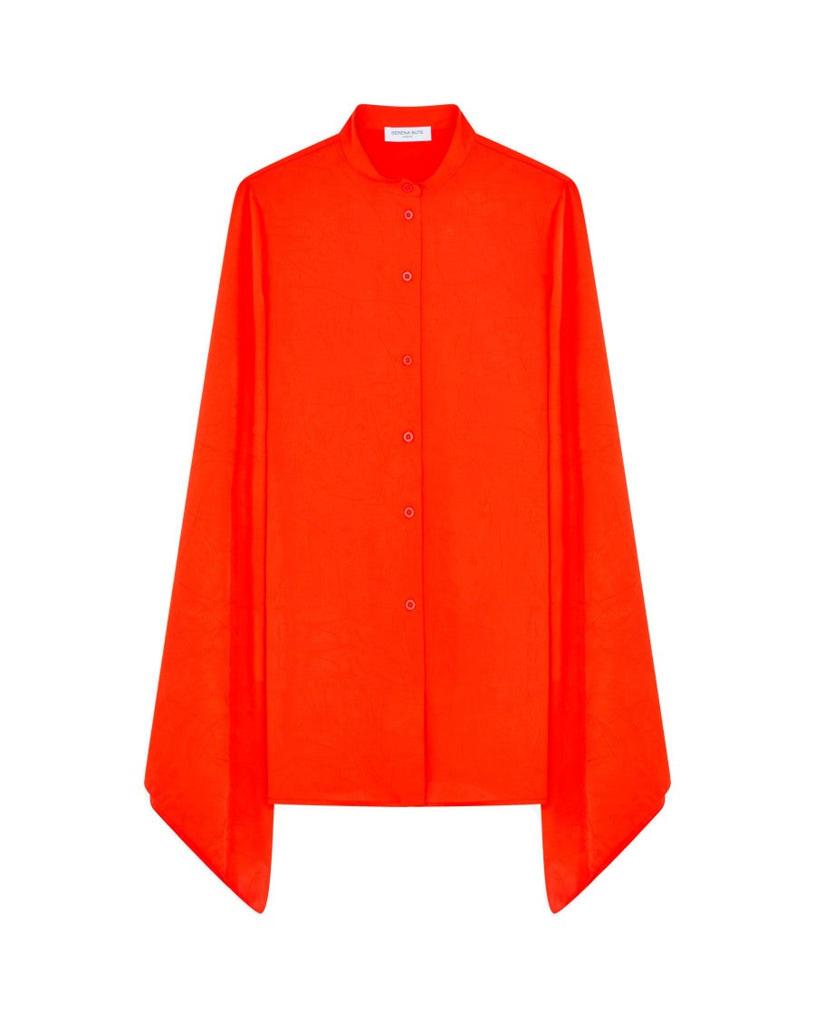 Serena Bute Kimono Sleeve Shirt - Bright Red