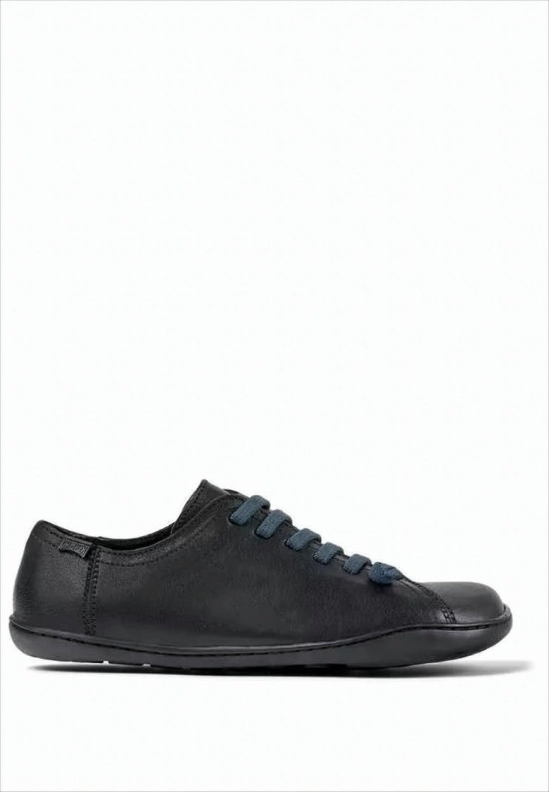 Camper Minimalist Black Leather Sneakers