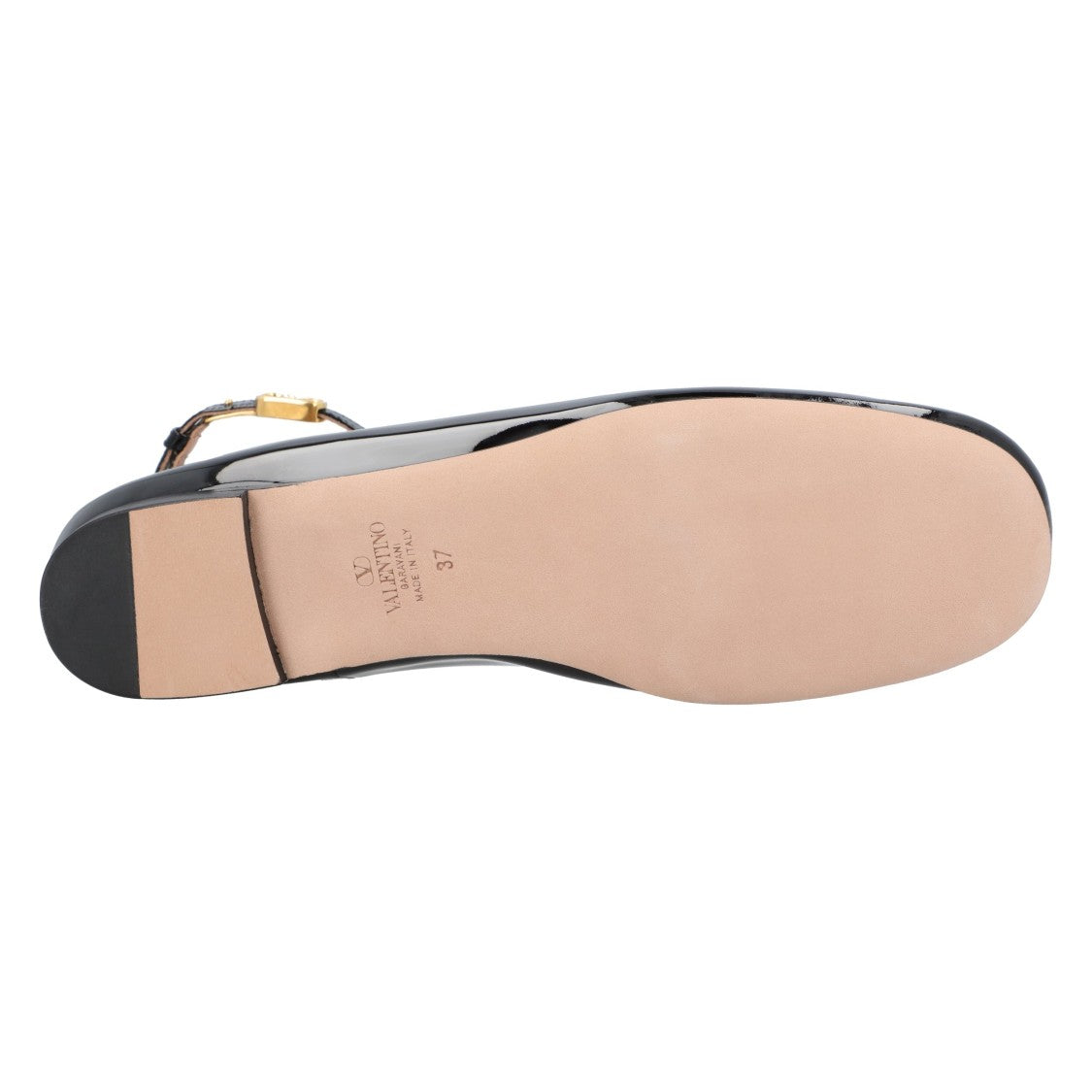 Valentino Patent Leather Ballerinas Black