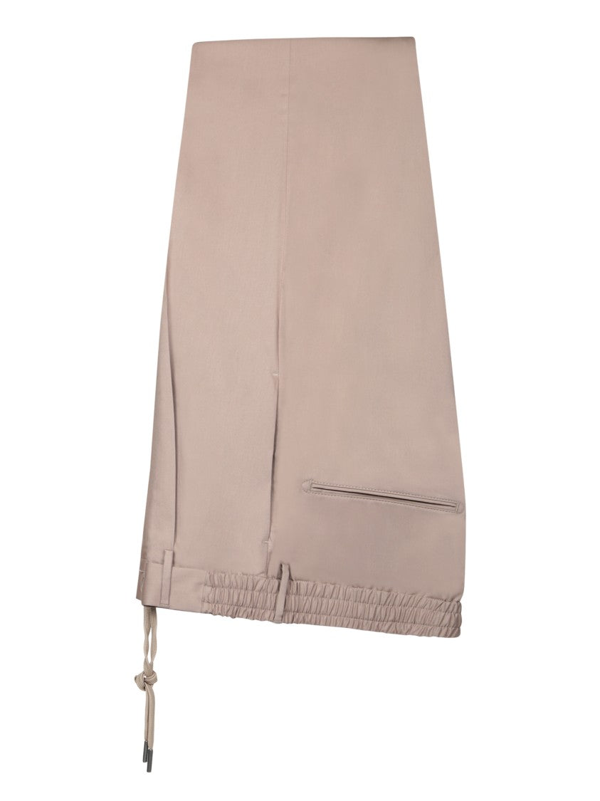 Tagliatore Beige Tailored Suit With Notch Lapels