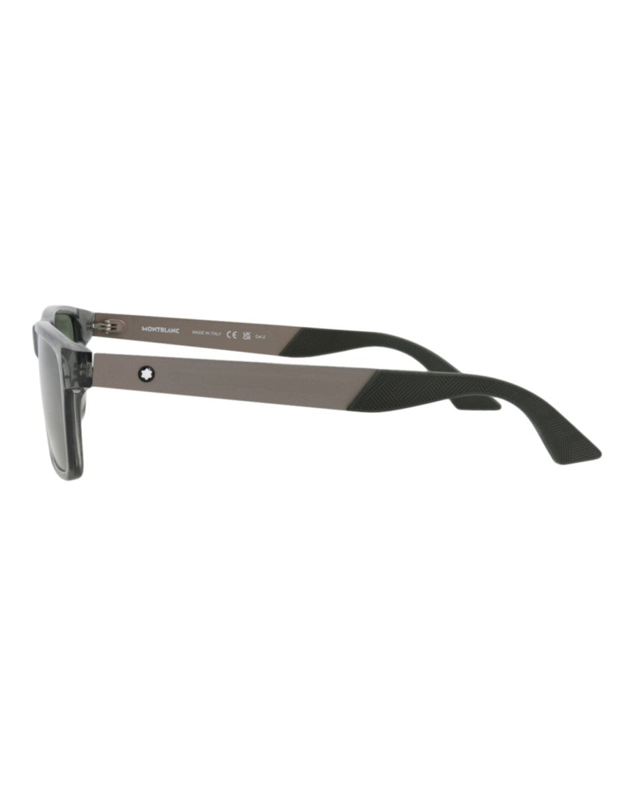 Montblanc Square-Frame Recycled Acetate Sunglasses