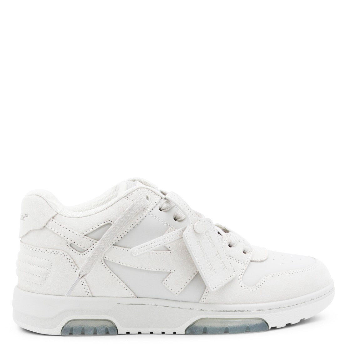 Off-White White Chunky Sneakers With Black And Orange Accents