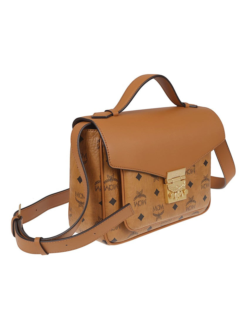 Mcm Coated Canvas Handbag