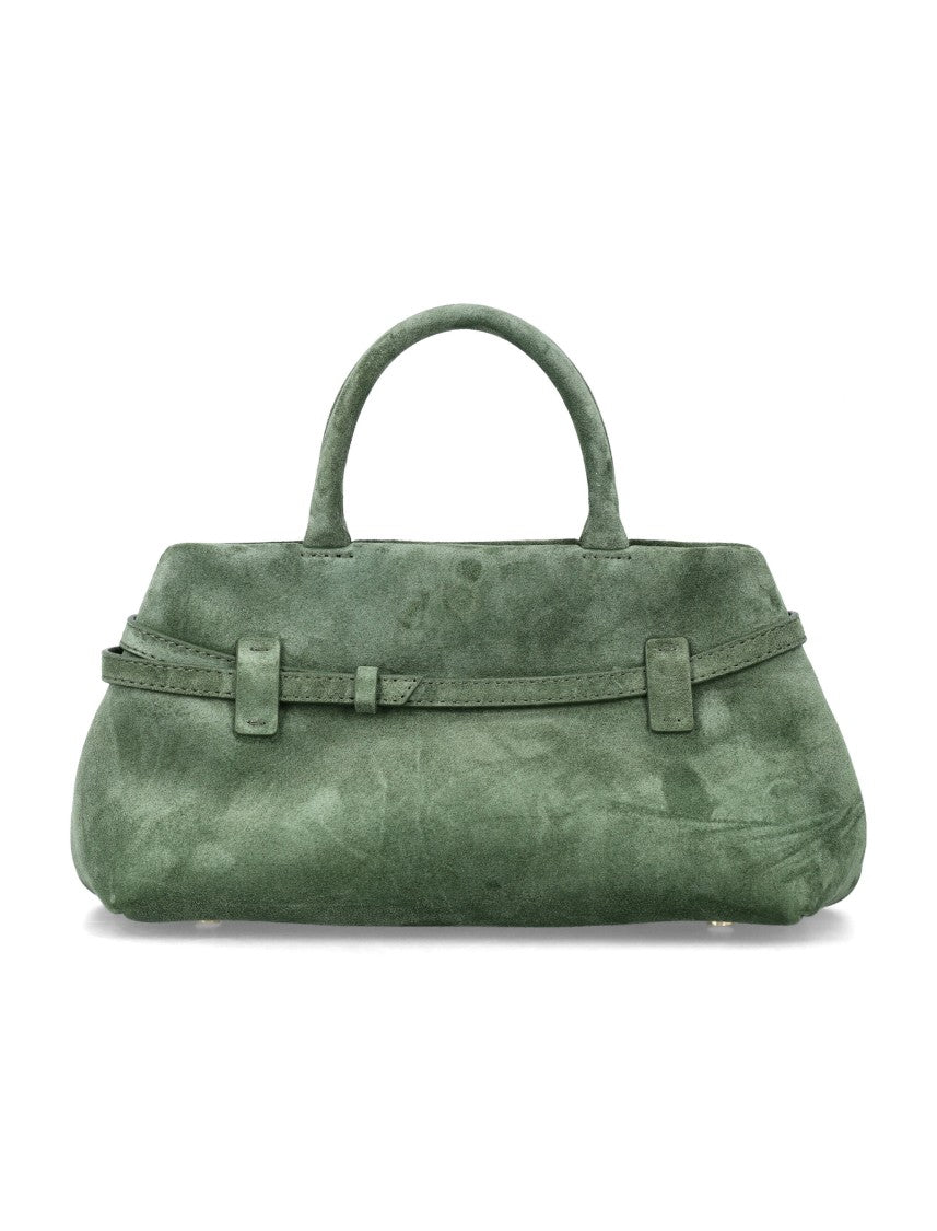 Manu Atelier Le Cambon 25 Suede Top Handbag