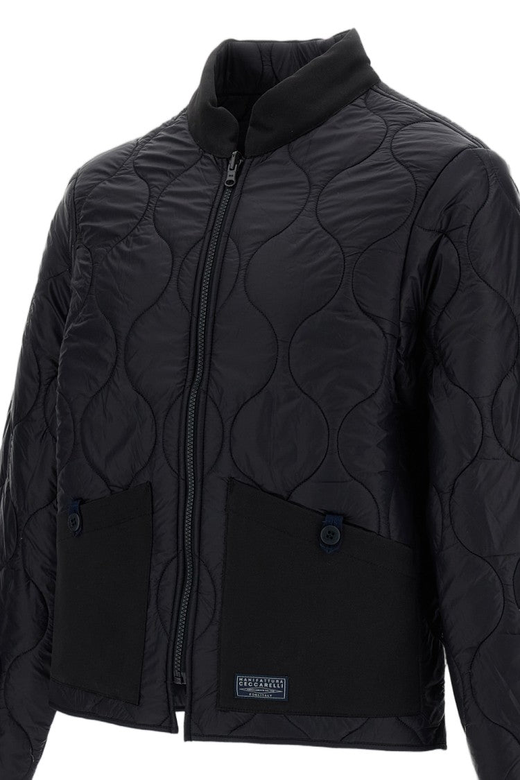 Manifattura Ceccarelli Black Quilted Water-Repellent Cotton Vest