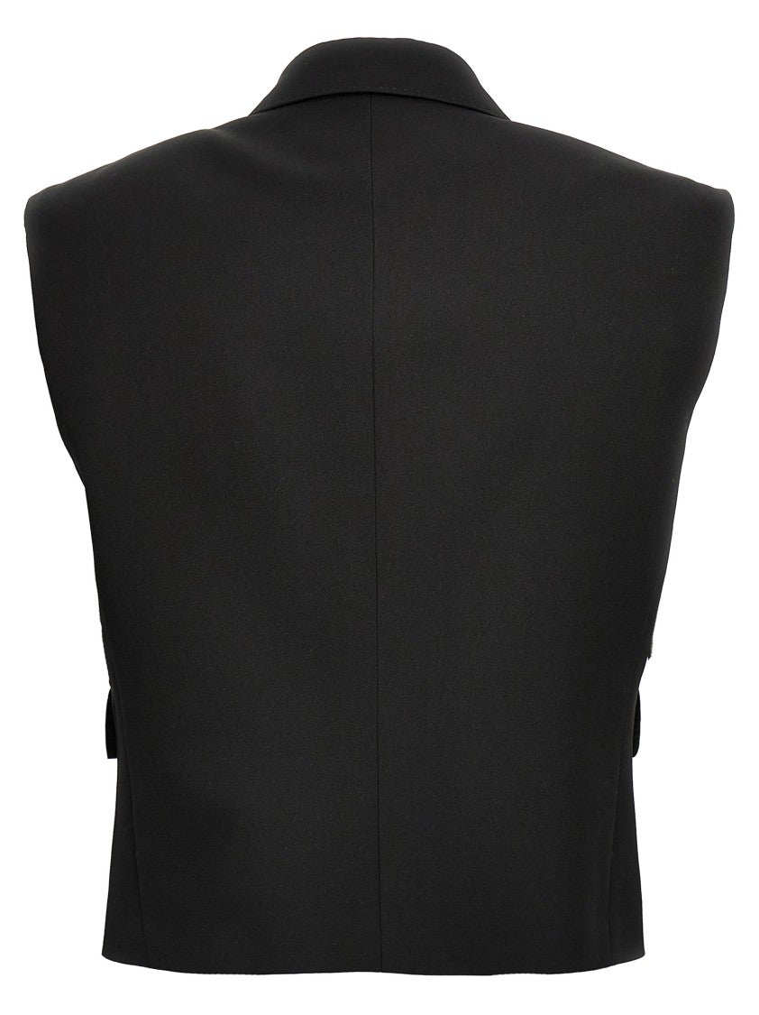 Dolce & Gabbana Tuxedo Gilet With Satin Peak Lapels And Double-Breasted Design