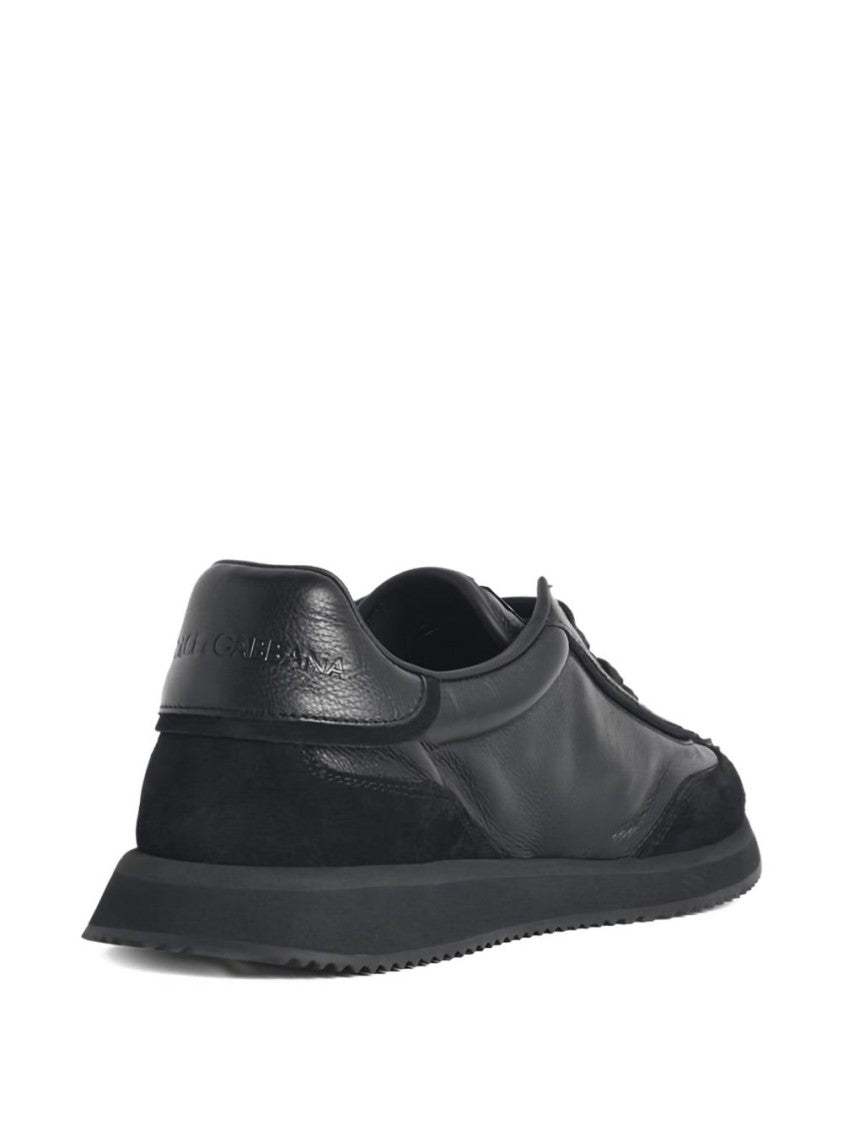 Dolce & Gabbana Low-Profile Black Sneakers With Tonal Logo