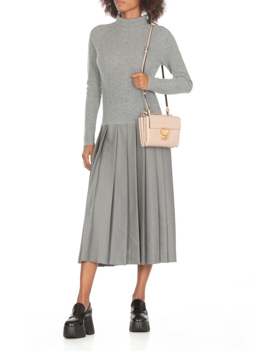 Coccinelle Structured Pebble Leather Arlettis Bag With Removable Strap