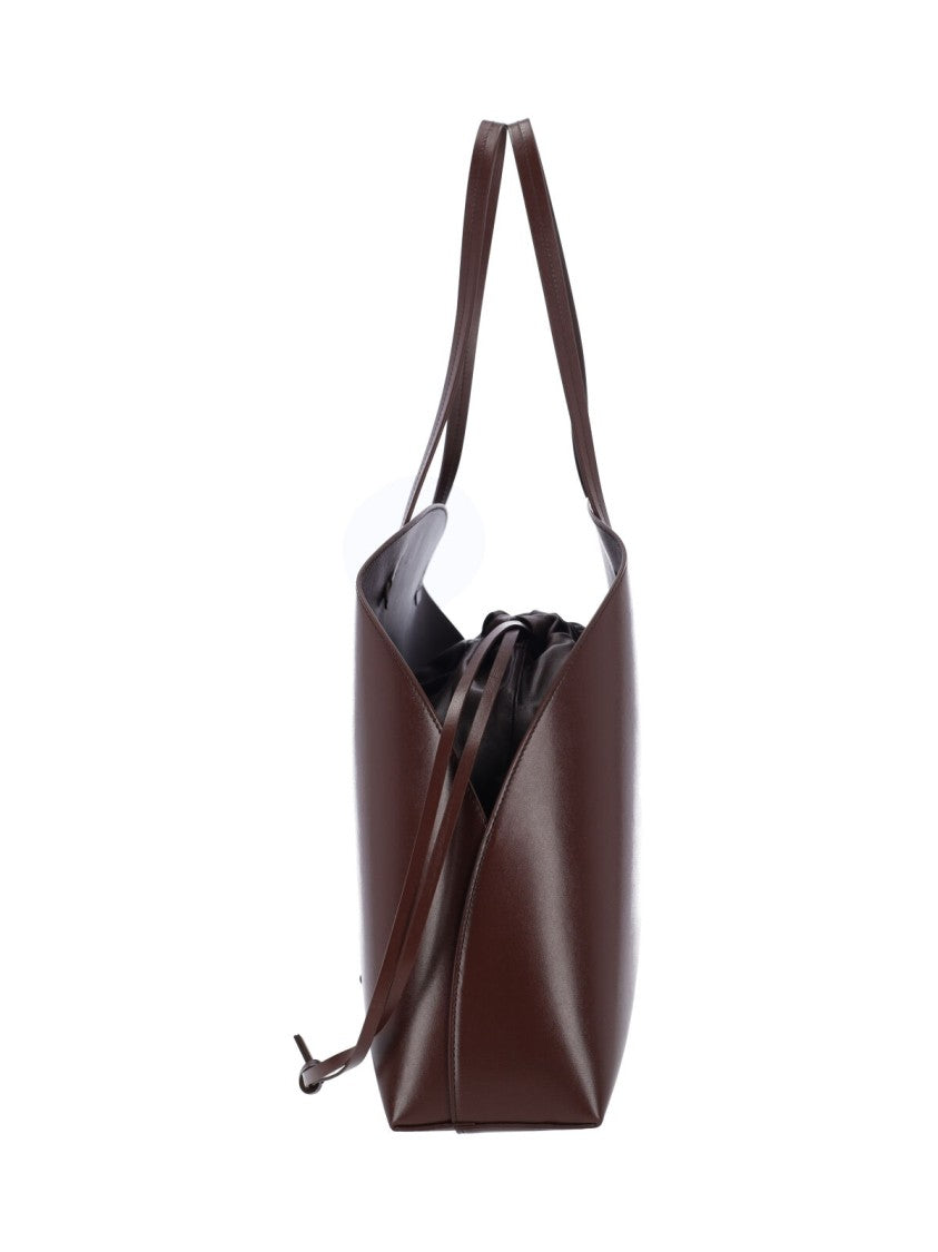 Jil Sander Curve Shoulder' Large Bag – Brown