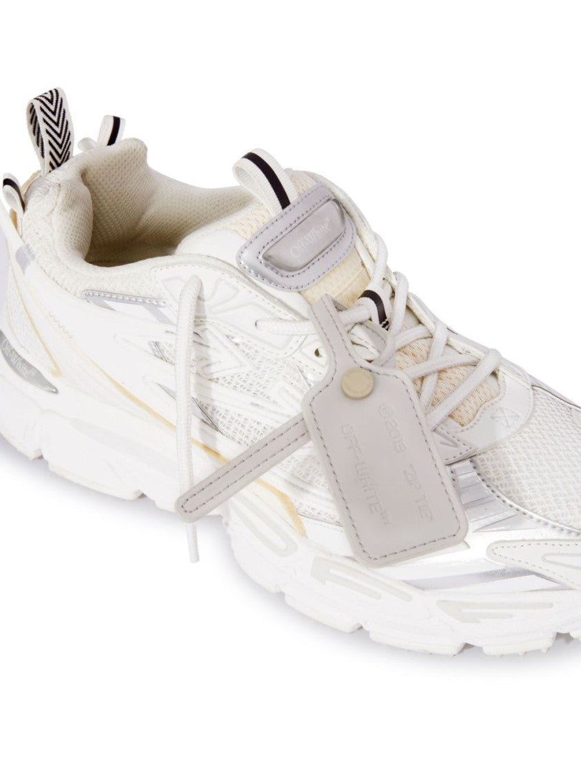 Off-White Pristine White Off-White Sneakers With Textured Upper