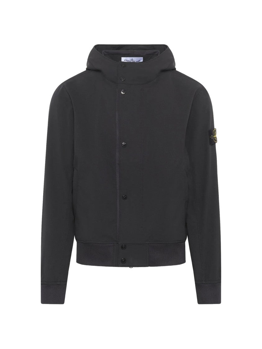 Stone Island Light Soft Shell-R E.Dye Hooded Softshell Jacket