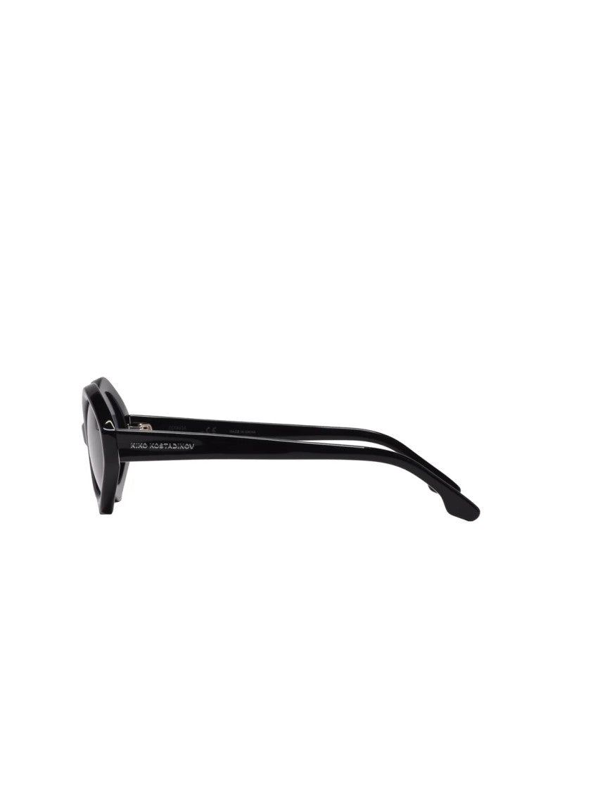 Kiko Kostadinov Midnight Blue Elongated Oval Acetate Sunglasses