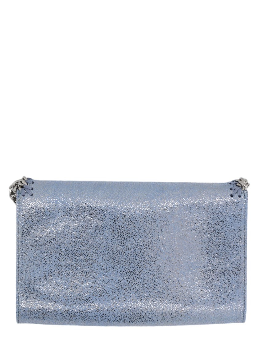 Stella Mccartney Mini Clutch Bag With Textured Surface And Chain Detail