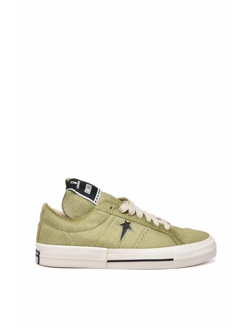 Converse X Drkshdw Green Pony-Hair Sneakers