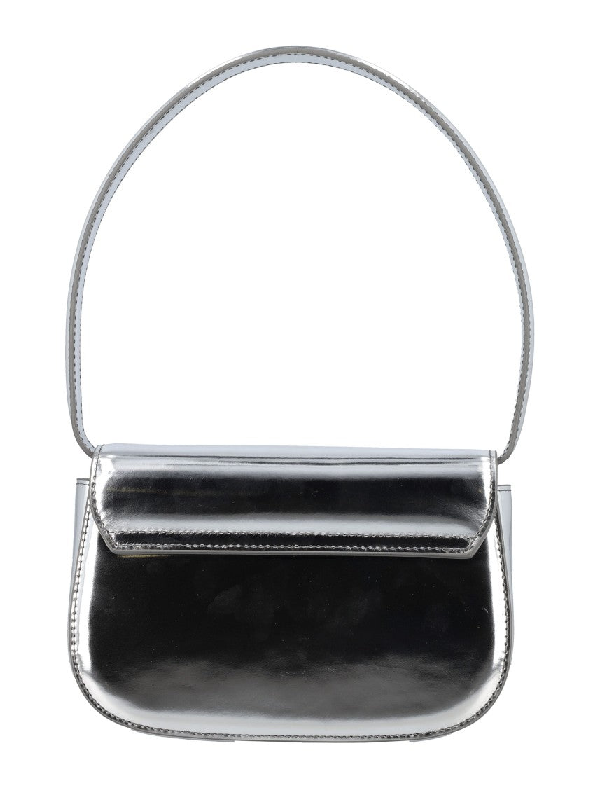 Diesel Silver Cow Leather 1Dr Handle Bag