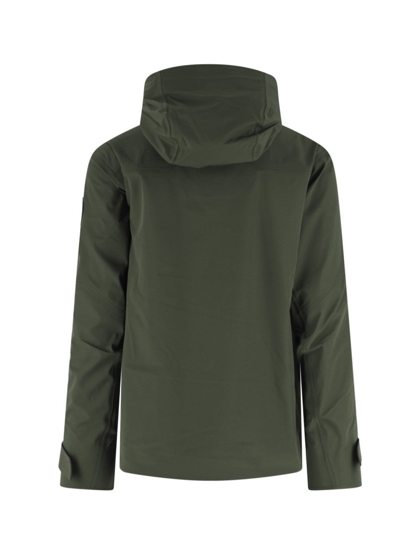 Canada Goose Olive Green Minimalist Jacket With Adjustable Cuffs