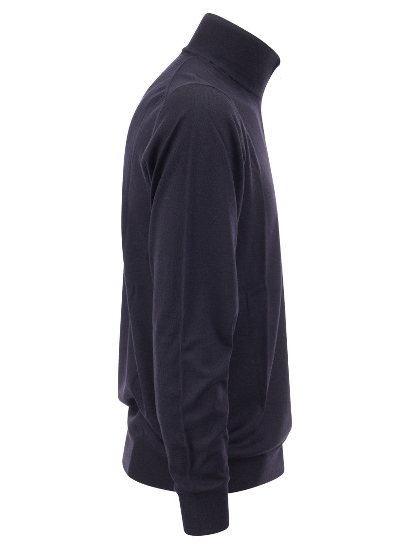 Fedeli Wool Zipped Sweater