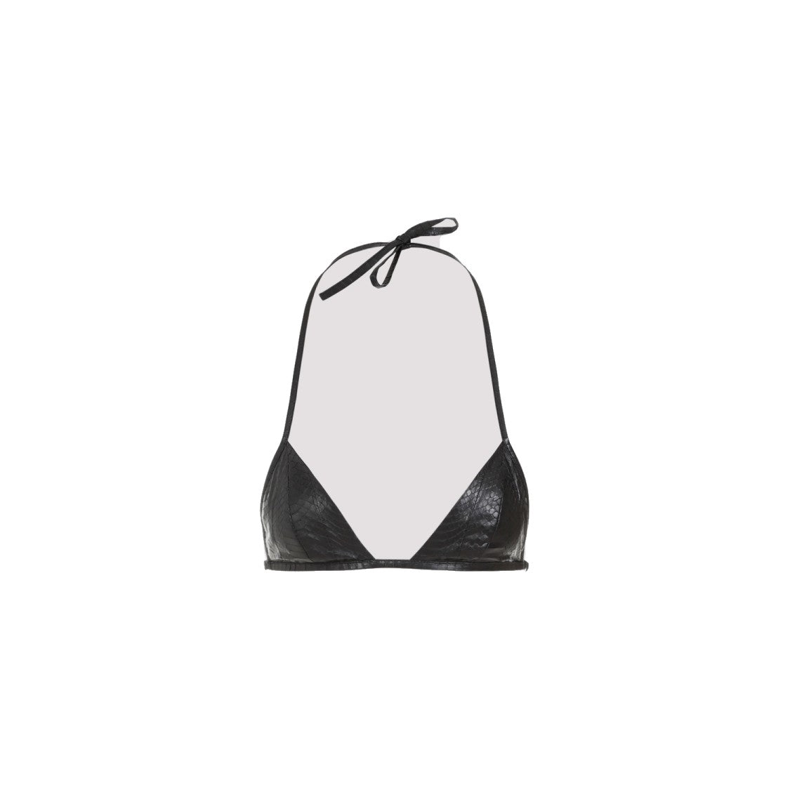 Rick Owens Black Snake Leather Top