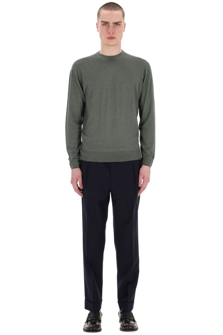 Drumohr Acquerello Super 140’S Wool Crewneck Sweater