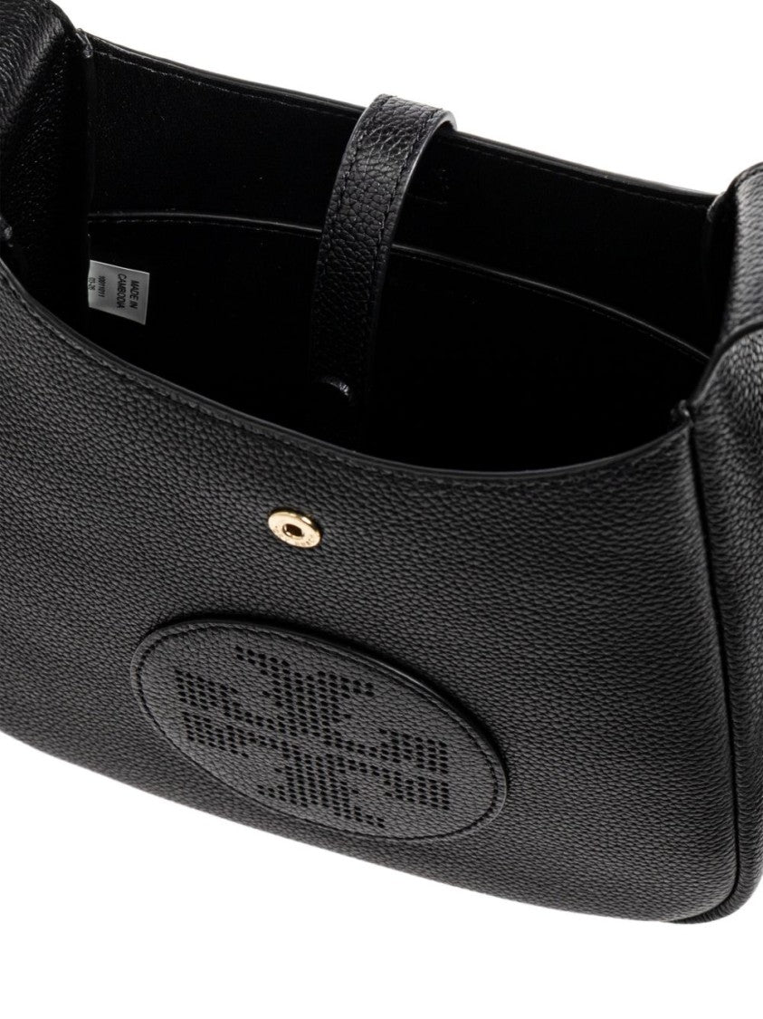 Tory Burch Black Miller Swing Grained Leather Shoulder Bag