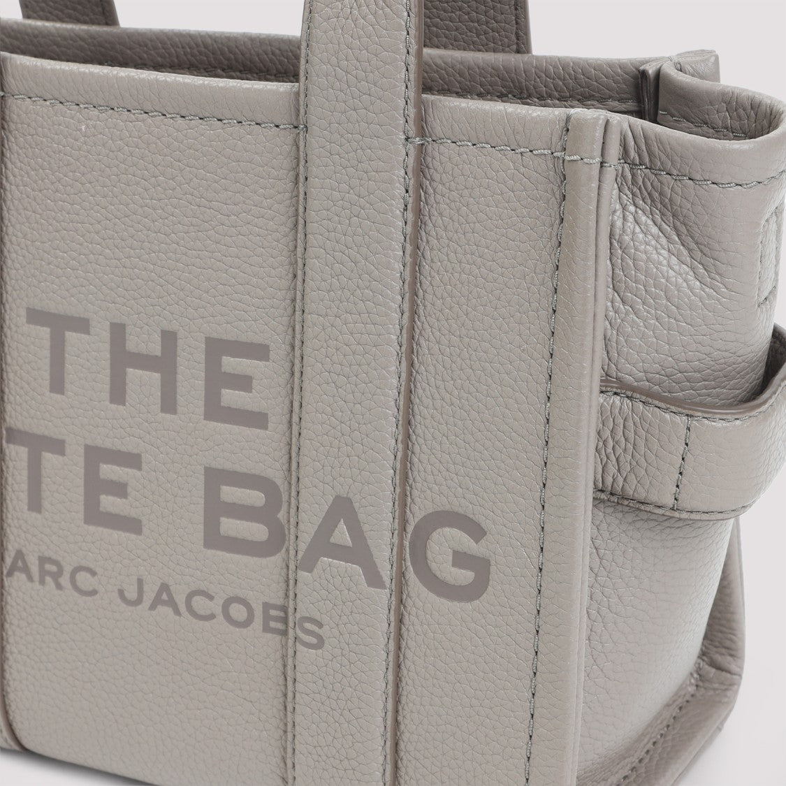 Marc Jacobs The Leather Mini Tote Cement Bag